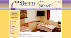 Desktop Screenshot of bettimotel.hu